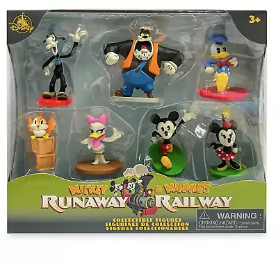 NEW Disney Parks Mickey And Minnie's Runaway Railway Figure Play Set With Box • $26.99