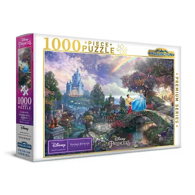 1000pc Harlington Thomas Kinkade Kids/Family Puzzle Disney Cinderella 8+ 69x50cm • $38