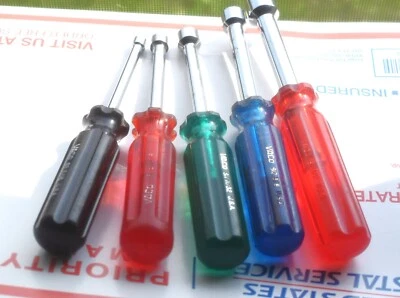 $22.22 • Buy Vintage Vaco Nut Drivers 3/16-1/4-11/32-3/8-1/2  Hollow Shaft Over 4 Deep