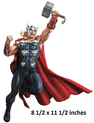 Mighty Thor Hammer Wall Decal Marvel Avengers Sticker Comic Peel Stick Art Vinyl • $7.99