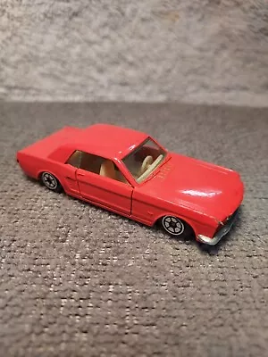 Vintage Yatming 1966 Orange Ford Mustang Die Cast Coupe Rare Color Toy Car • $9.99