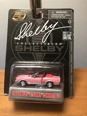 1/64 50 Years Shelby Collectibles 1968 Ford Shelby Gt500kr Convertible Pink • $15.75