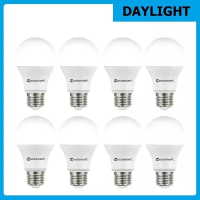 60-Watt Equivalent A19 Non-Dimmable Led Light Bulb Daylight (8-Pack) • $15.99