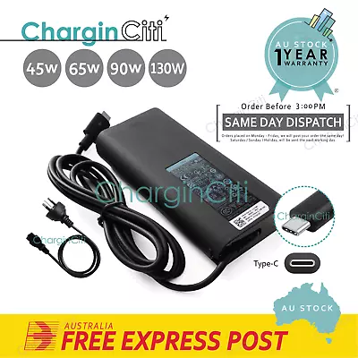45W 65W 90W 130W Dell USB-C Type-C Charger XPS 12 9250 9350 9360 9365 9370 9380 • $40.99