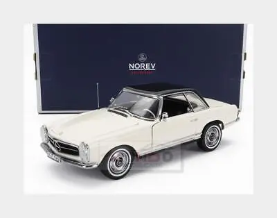 1:18 NOREV Mercedes Benz Sl-Class 230Sl (W113) Spider Hard-Top 1963 White NV1837 • $77.25