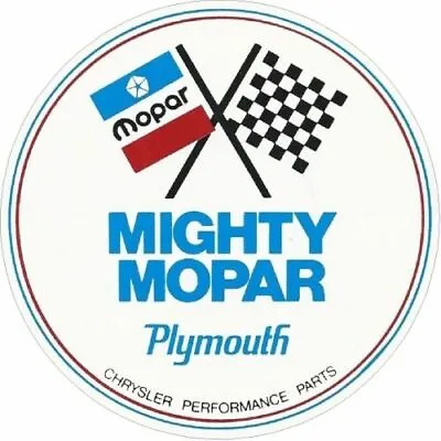 $7.99 • Buy Mighty Mopar Performance Classic Vintage Sticker Decal NHRA RatRod Street Rod