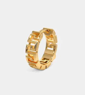 18k Solid Gold Clicker Hinged Masculine Hoop Earrings Men Jewelry 12mm Dia • $635