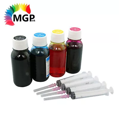 $21 • Buy 4x100ml Refill Ink Kit F Hp 65 65xl  HP AMP 120 125 130 Envy 5020 5030 5032 5034