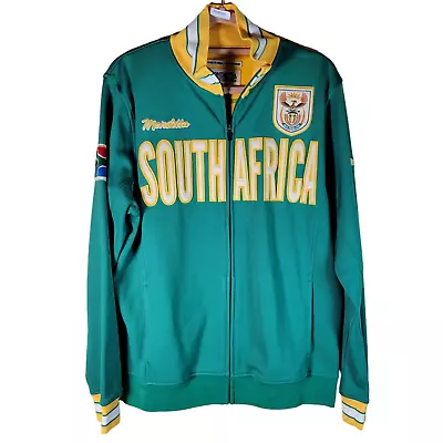 Mondetta South Africa Green Yellow Soccer Futbol Football Jacket Men Size L • $32.99