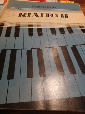 $1.21 • Buy Rialto Ii - Owners Manual - Gulbransen