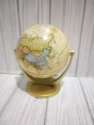 Retro Rotating World Globe Earth Antique Home Office Desktop Decor Geograph Z3A7 • $5.95