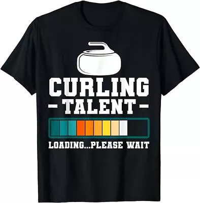 Curling Stone Retro Vintage Curler Team Sport T-Shirt • $16.99