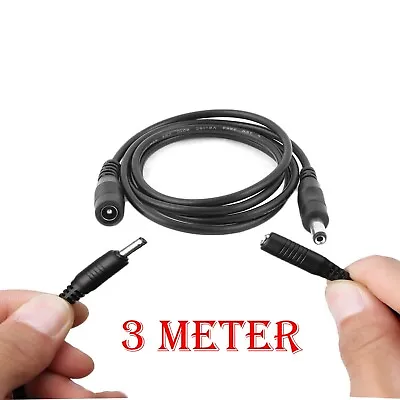 £3.20 • Buy 12V DC POWER EXTENSION CABLE 5.5 X 2.1mm For CCTV CAMERA / LED / DVR / PSU LEAD