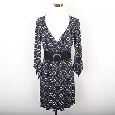 Volume One Juniors Casual Dress NO TAG Black Gray White • $29.99