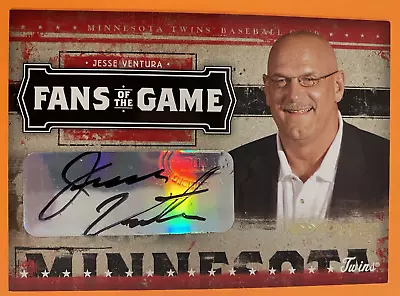 $59.99 • Buy 2005 Donruss Jesse Ventura Fans Of The Game AUTO Baseball Card NM Condition