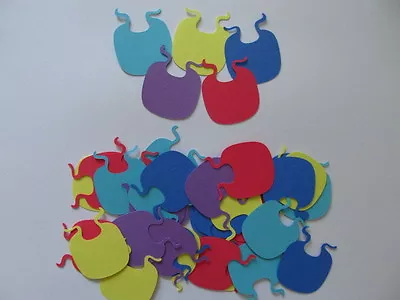 40 Baby Bib Diecuts - Baby Shower Invitations Decorations Scrapbooking Crafts • $2.75