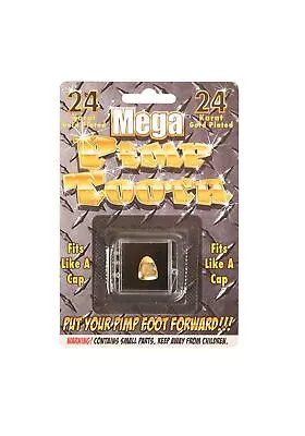 Pimp Mega Tooth 24 Karat Gold Plated Fake False Costume Accessory • $12.95