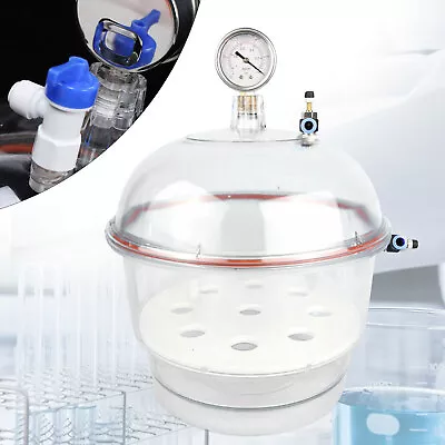 Vacuum Desiccator Jar Polycarbonate Plastic Vacuum Dryer Laboratory Dessicator • $57.95