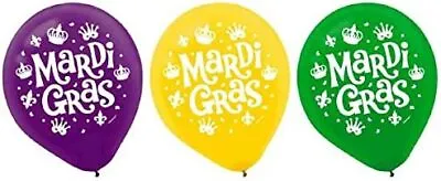 Mardi Gras Classic Masquerade Masks Holiday Party Decoration 12  Latex Balloons • $9.47