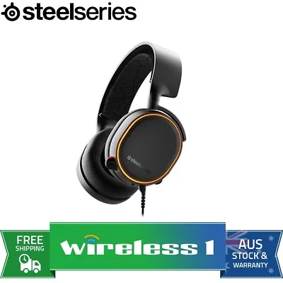 $199 • Buy SteelSeries Arctis 5 RGB 7.1 Gaming Headset Black 2019 Edition Refresh