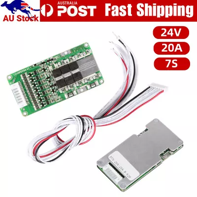 24V 20A 7S Lithium Li-ion 18650 Battery BMS Protection Board With Balancing AU • $13.98