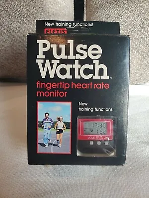  Vintage 80's Elexis Pulse Watch With Fingertip Heart Rate Monitor - New • $54.95