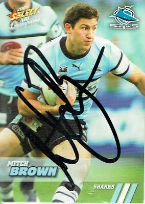$9.50 • Buy Mitch Brown Signed 2008 Select Nrl Champions Card