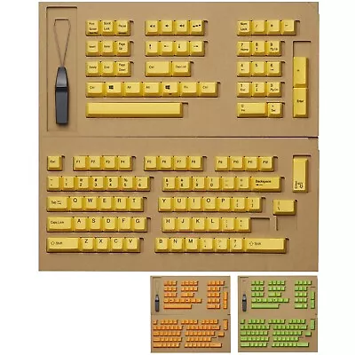 REALFORCE Topre R2 Keycap Set 108 Keys Yellow/Orange/Green English JAPAN NEW • $172