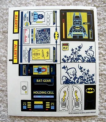 LEGO Super Heroes DC Batman - Sticker Sheet - From 6860 The Batcave - New • $24.63