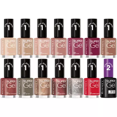 Rimmel London Supergel Nail Polish 12ml*choose Your Shade* Free & Fast Delivery • £5.57