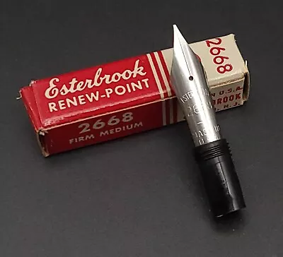 Esterbrook Firm Medium M 2668 Renew Point Fountain Pen Nib Unit - Vintage - NOS • $13.49