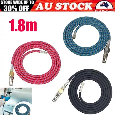 Airbrush Hose 1/8  To 1/4  Premium Nylon Braided Compressor Tool For Air Brushes • $13.55