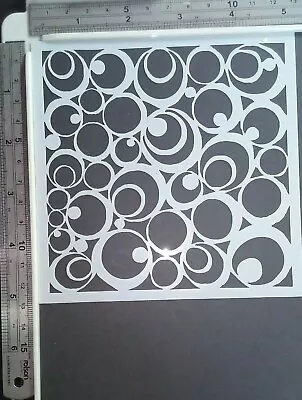 Circle Spot Stencil Scrapbooking Card Making Airbrush Painting Home Decor Art #1 • £2.25