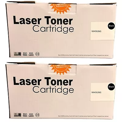 Compatible X945X2KG Black Twin High Capacity Toner Cartridges For Lexmark X945 • £336.38