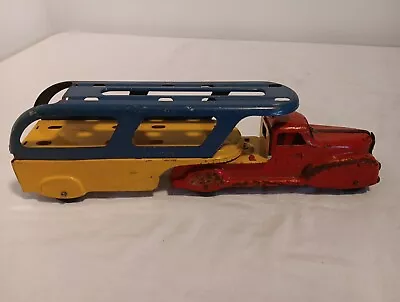  Vintage Marx Pressed Steel 22  Car Carrier Auto Transport Toy. READ.  • $49.99