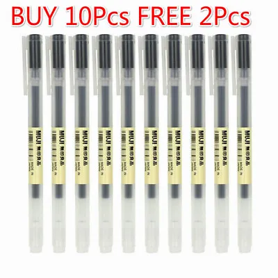 5/10pcs Muji Moma Japan 0.38/0.5mm Non-toxic Gel Ink Ball Point Pen 3 Colors NEW • £6.59