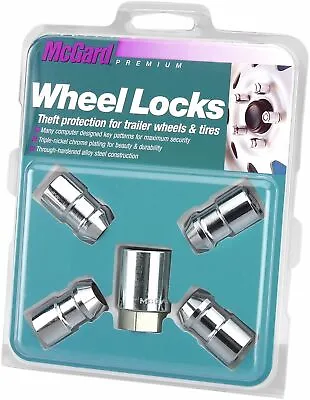 McGard Chrome Cone Seat Trailer Wheel Locks W/Lug Nut 1/2 - 20 Thread Size 74041 • $55.64