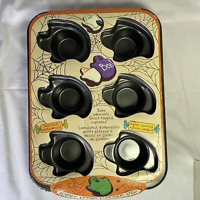 Halloween Festival Ghost Crown Cupcake Pan Xylan  Non-stick Coating New • $9.50