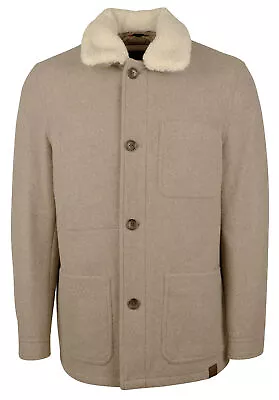 Michael Kors Men's Faux Shearling Collar Wool Blend Jacket • $139.90