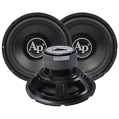 (2) Audiopipe TS-PP3-12-D4 | 12 Inch 1600W DVC 4 Ohm Car Audio Subwoofers Pair • $165.95