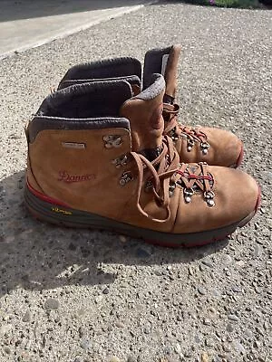 Danner Men's Mountain 600 Waterproof Hiking Boots Brown/Red - Size 11.5 • $80