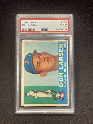 1960 Topps - #353 Don Larsen Yankees Legend • $0.99