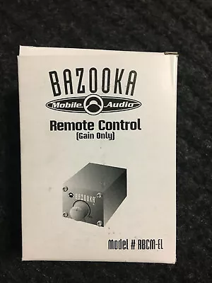   SAS Bazooka RBCM-EL Remote Bass Control For EL & SM Series Bass Tubes D-200 • $24.99