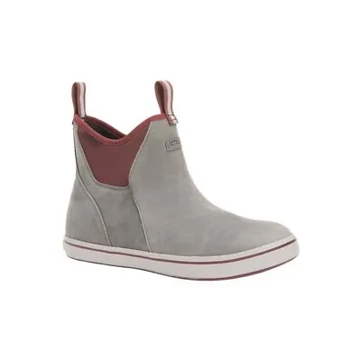 XTRATUF Men's Waterproof Leather Gray Ankle Deck Boots XAL-101 • $59.97