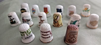 £19.98 • Buy Vintage Thimble Collection - Set Of 15 - Souvenir