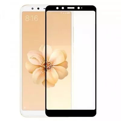 Tempered Glass Screen Protector Compatible For Xiaomi Mi A2 Black • $6.27