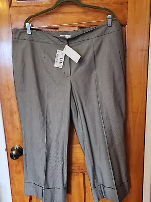 Philosophy By Republic Women's Size 18W Striped Pants Cotton Blend NWT $68 • $25.99