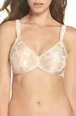 Wacoal Awareness Underwire Bra Full Coverage 85567 Natural Nude Size 34c • $34.99