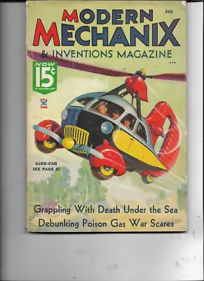 Modern Mechanix And Inventions Magazine-------july 1935 • $19.99