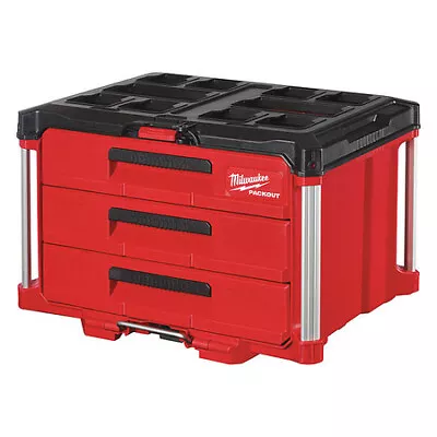 Milwaukee Tool 48-22-8443 Packout 3 Drawer Tool Box 22 1/4 In W 14 1/4 In D • $179